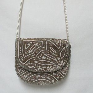 Kai-Yin Lo Vintage Beaded flap shoulder bag purse